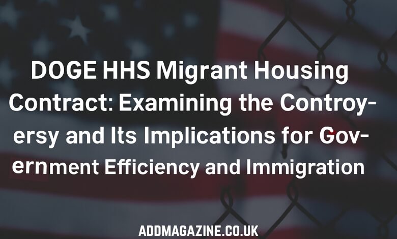DOGE HHS Migrant Housing Contract: Examining the Controversy and Its Implications for Government Efficiency and Immigration Policy