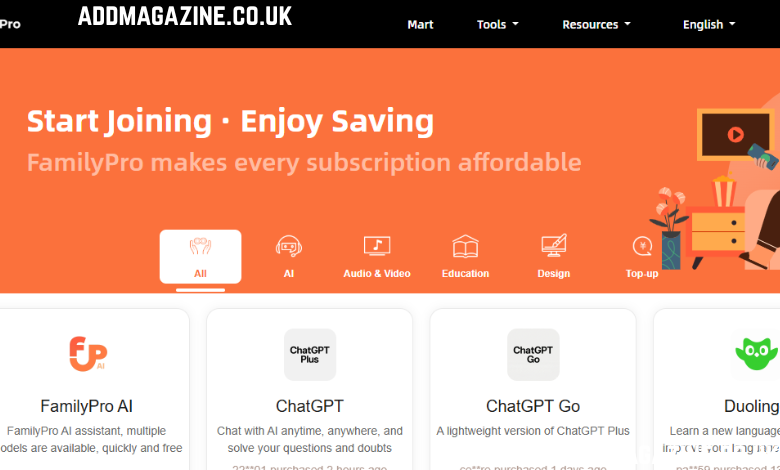 FamilyPro: One Platform to Unlock Premium Digital Services at a Fraction of the Cost