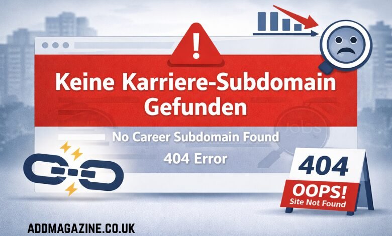 Keine Karriere-Subdomain Gefunden