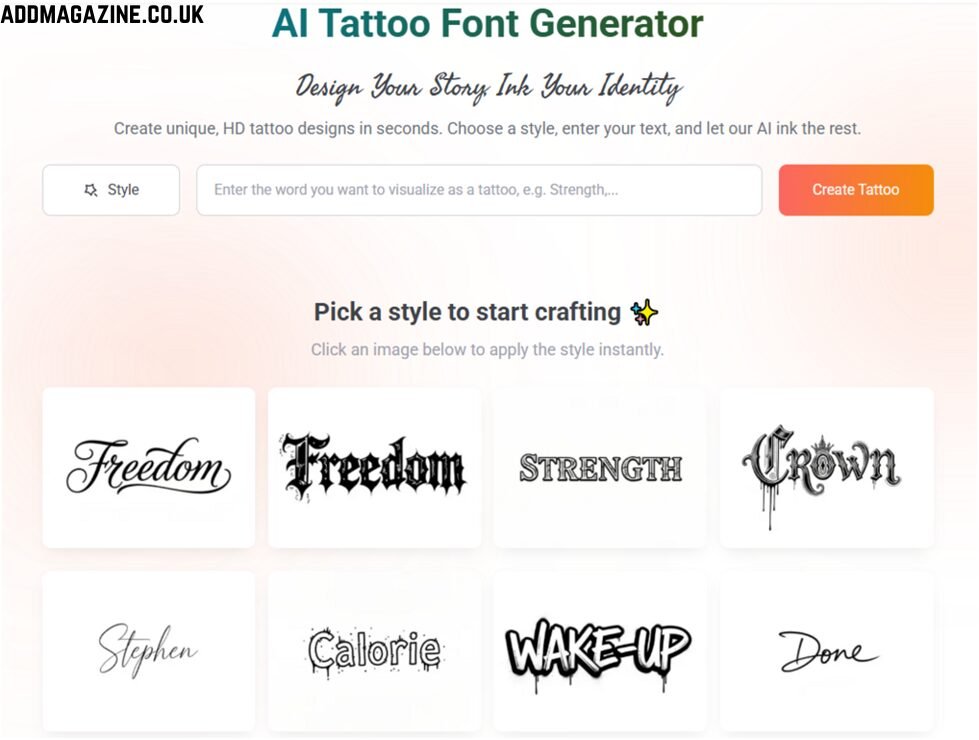 tattoo font generator