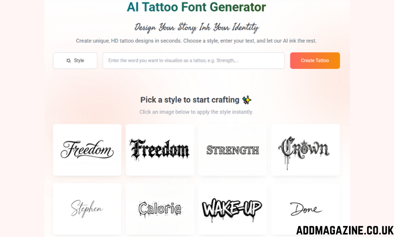 Tattoo Font Generator