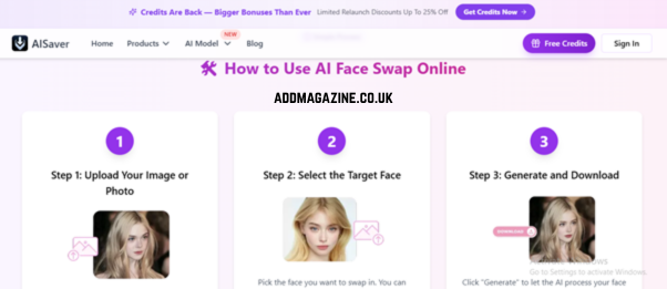 AISaver face swap photo