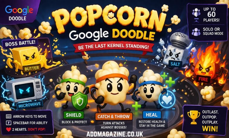 Popcorn Google Doodle