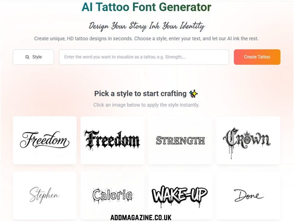 tattoo font generator
