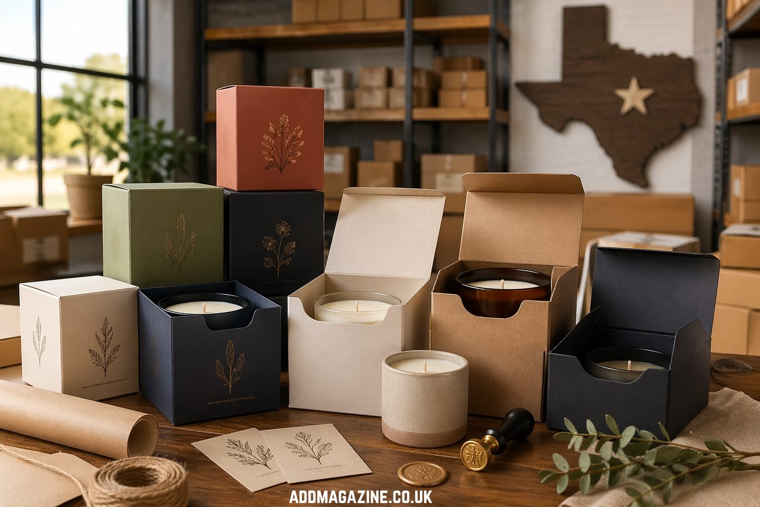Custom candle boxes with logos