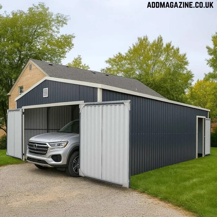metal garage shed outdoor equipment